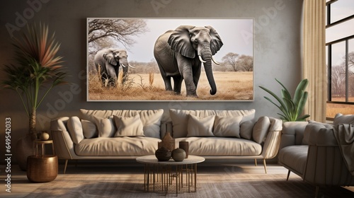 Wildlife imagery that adds a touch of natural beauty to interior decor