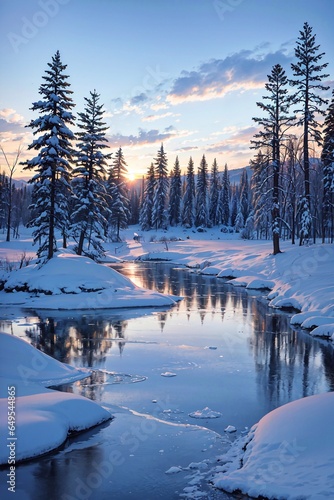 snowy winter landscape © Victor