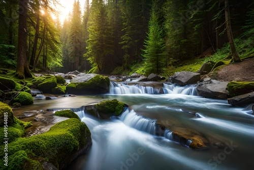 stream in the forest