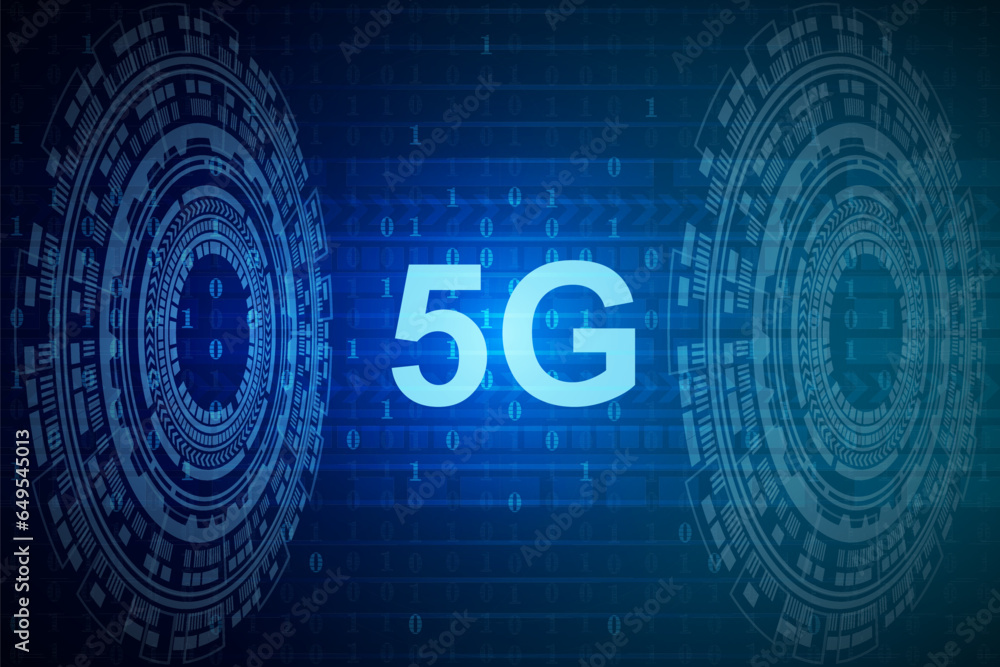 Obraz premium technology 5g background