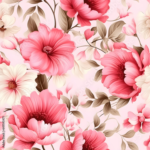 Seamless floral pattern flowers for wrappers, wallpapers, postcards,fabric, greeting cards, wedding invites, romantic events.