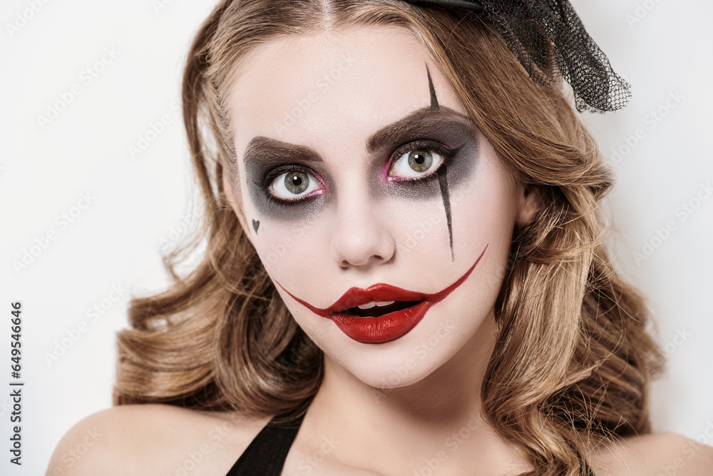 Fototapeta premium makeup for Halloween