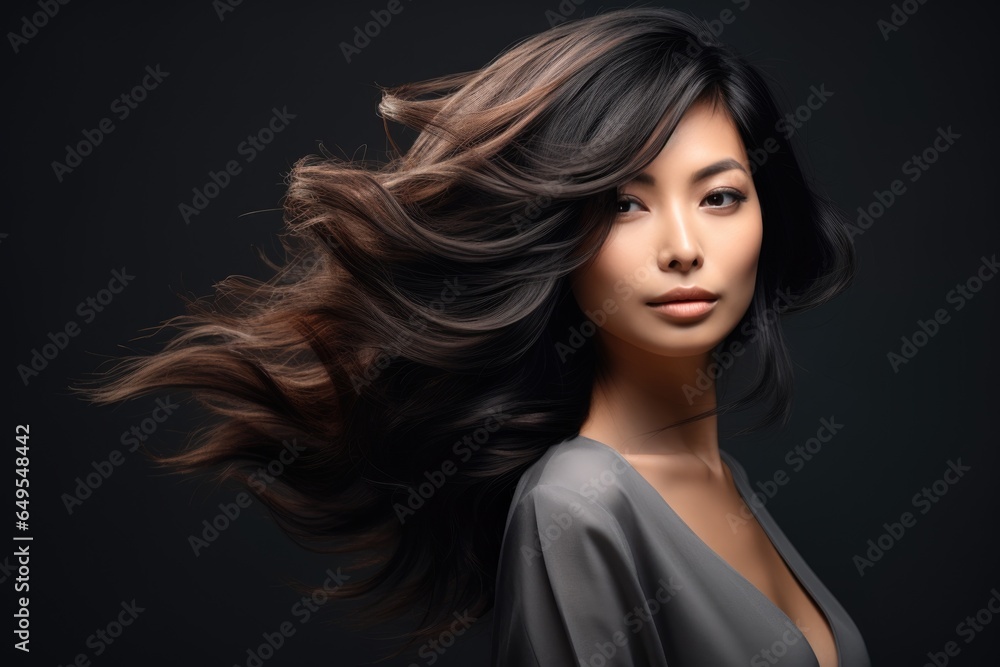 Portrait of a beautiful woman with a fashionable modern haircut. Hair care, hairstyles. Portrait of a beautiful woman with a fashionable modern haircut. Hair care, hairstyles.