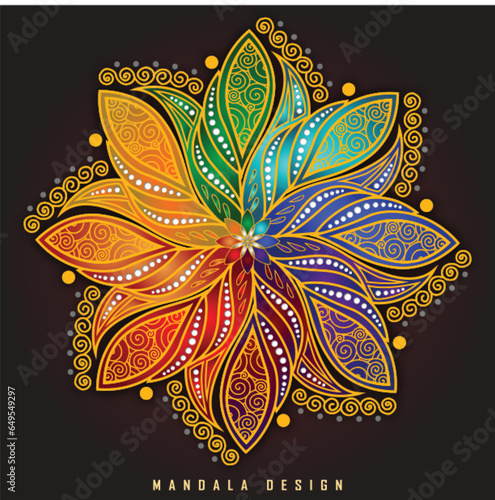 Abstract floral ornament