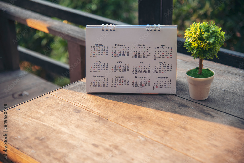 2024 Calendar event planner timetable agenda plan on organize schedule