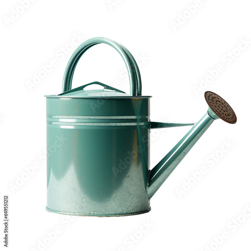 Watering can, transparent background, isolated image, generative AI
