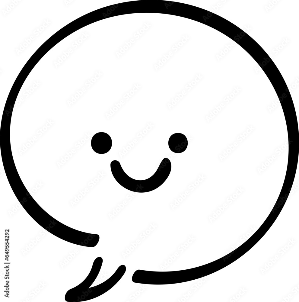 Cute hand drawn speech bubble element Cute hand drawn speech bubble element