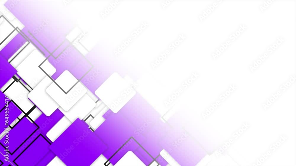 Simple futuristic moving Purple squares gradient geometrical white background Simple futuristic moving Purple squares gradient geometrical white background