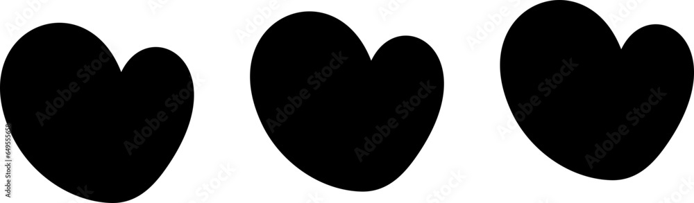 Cute hand drawn heart shape element Cute hand drawn heart shape element