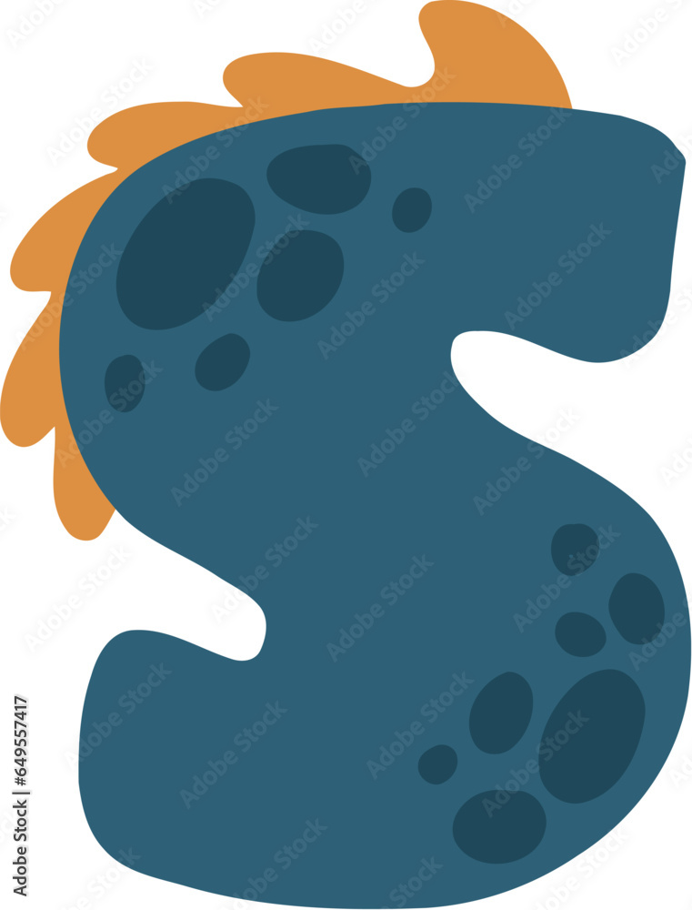 Dino Alphabet Letter S Dino Alphabet Letter S