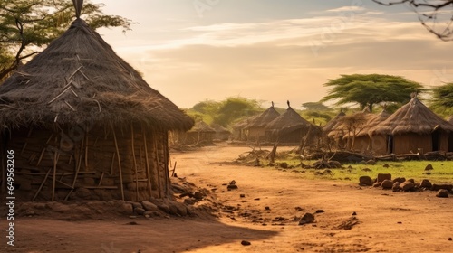 Tribe village in Ethiopia.