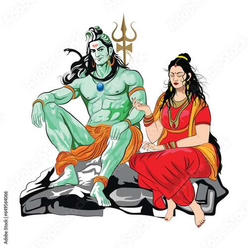Lord Shiva and Goddess Parvati