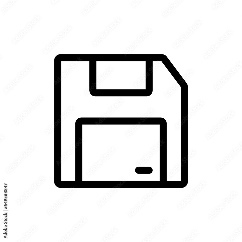 Save approval icon with black outline. save, business, money, finance, investment, concept, sign. Vector illustration Save approval icon with black outline. save, business, money, finance, investment, concept, sign. Vector illustration