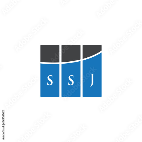 SSJ letter logo design on white background. SSJ creative initials letter logo concept. SSJ letter design. 