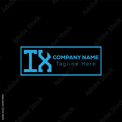 TX Abstract Letter Logo Design. TX Monogram alphabet Vector illustration.	
