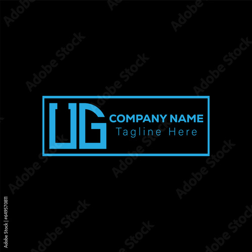 UG Abstract Letter Logo Design. UG Monogram alphabet Vector illustration.	
