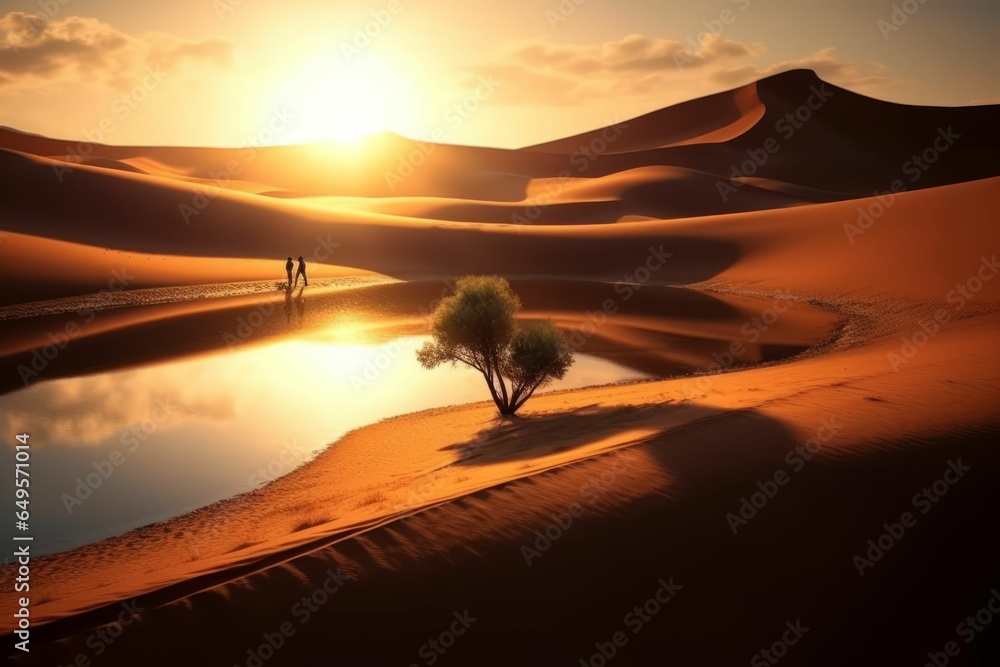 Beautiful landscape countryside with green meadow on the hill Created with Generative AI technology. Beautiful landscape countryside with green meadow on the hill Created with Generative AI technology.