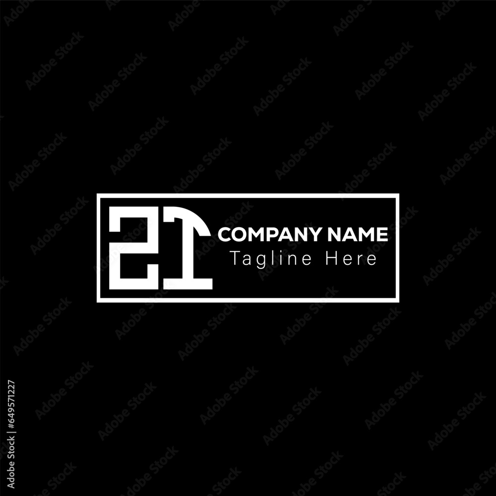 Obraz premium ZT Abstract Letter Logo Design. ZT Monogram alphabet Vector illustration. 