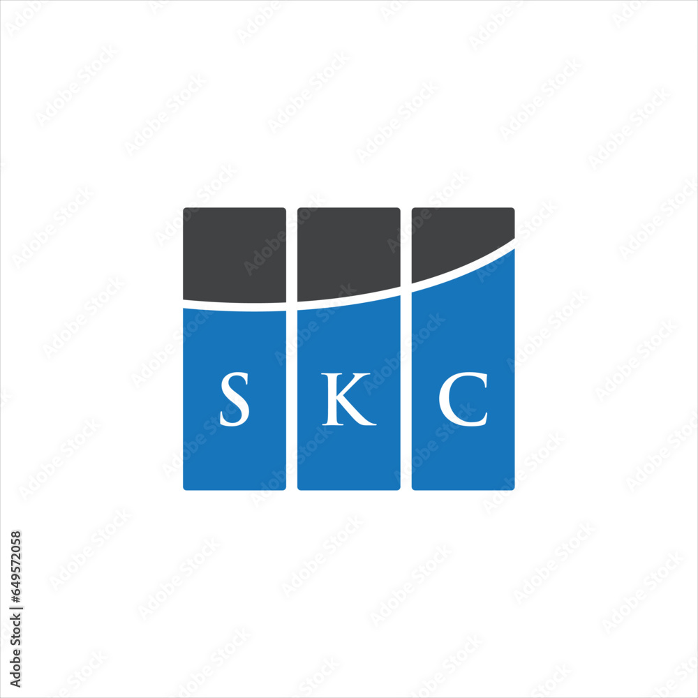 SKC letter logo design on white background. SKC creative initials letter logo concept. SKC letter design. SKC letter logo design on white background. SKC creative initials letter logo concept. SKC letter design.