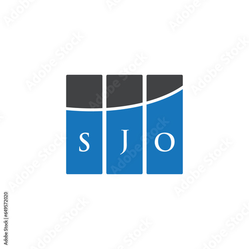 SJO letter logo design on white background. SJO creative initials letter logo concept. SJO letter design. photo