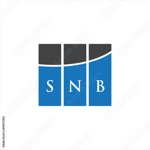 SNB letter logo design on white background. SNB creative initials letter logo concept. SNB letter design.