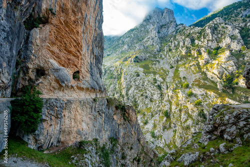 Ruta del Cares in Picos de Europa National Park, Spain 