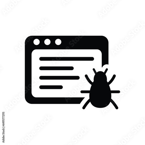 Internet web bug vector icon