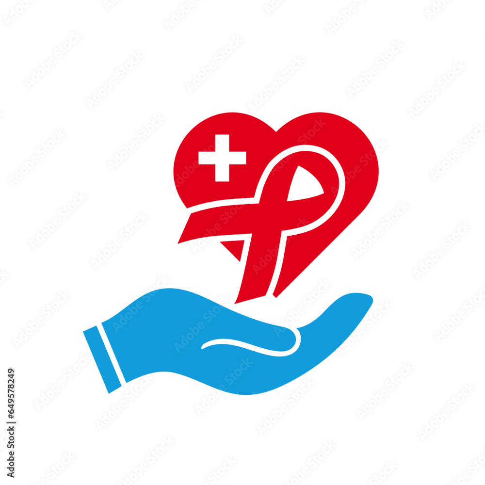 World AIDS Day, HIV care logo and Icon design. World AIDS Day, HIV care logo and Icon design.