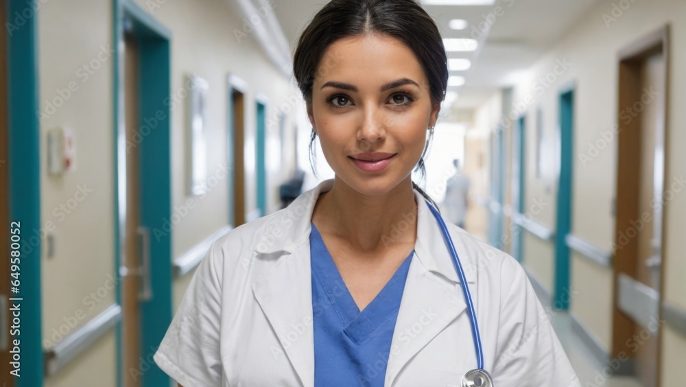 Nurse inside a hospital