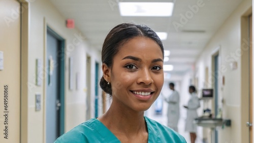 Nurse inside a hospital