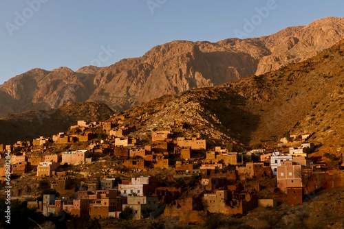 Valle e antico Ksar di Timkyet, Marocco. regione di Tizerkine, Marocco. Africa del nord © anghifoto