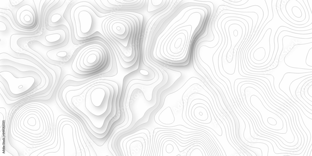 	
Abstract lines background. Contour maps. Vector illustration, Topo contour map on white background, Topographic contour lines. Background lines Topographic map. Geographic mountain relief.