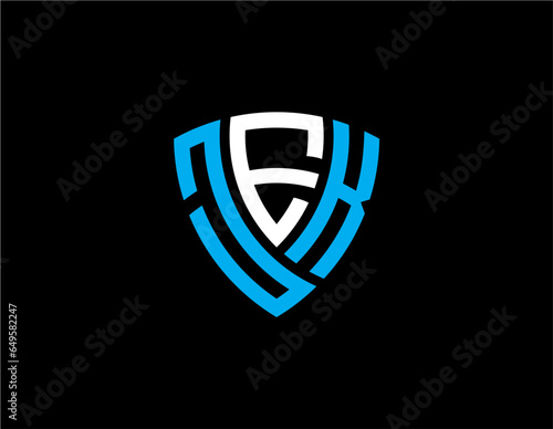 JEK creative letter logo design vector icon illustration