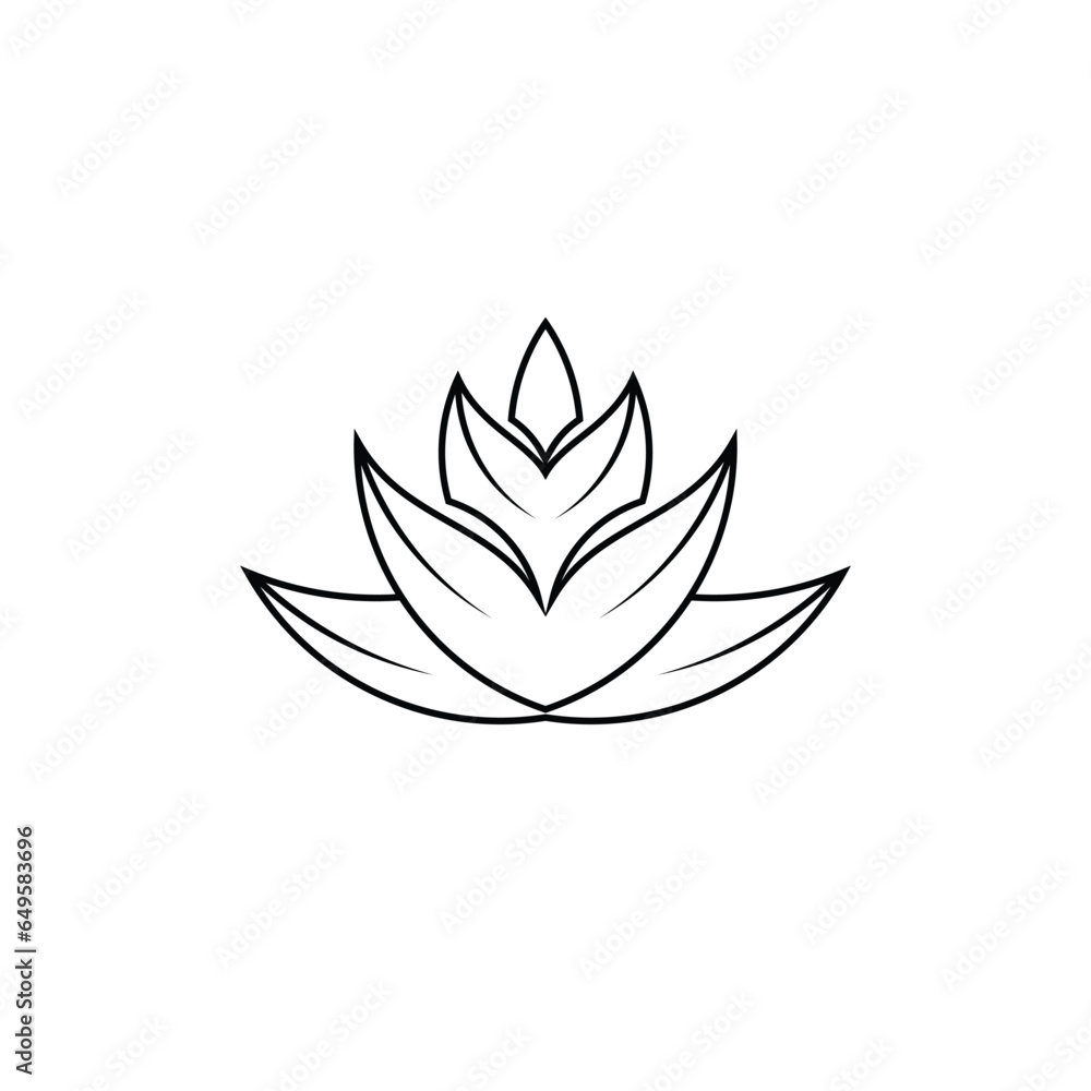 Beautiful lotus flower illustration. Vector abstract floral background Beautiful lotus flower illustration. Vector abstract floral background