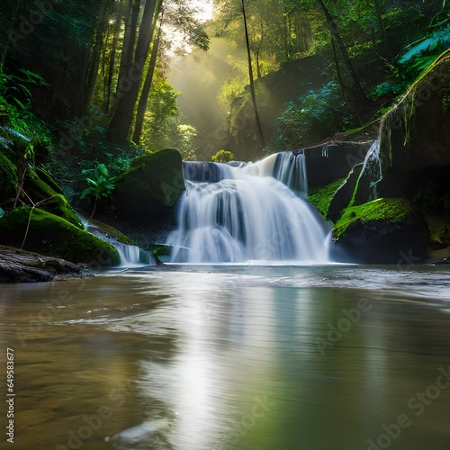 waterfall in the jungle