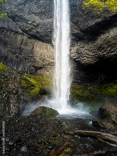 Latourell Falls in Columbia River Gorge, in Oregon. photo