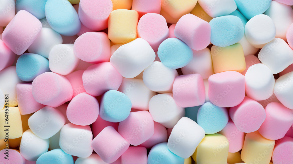 Multicolored marshmallows Multicolored marshmallows