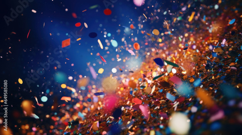 Abstract background with colorful confetti