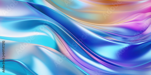 Colorful liquid waves