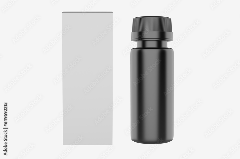 Plastic Bottle Mockup Isolated On WHite Background. 3d illustration Plastic Bottle Mockup Isolated On WHite Background. 3d illustration