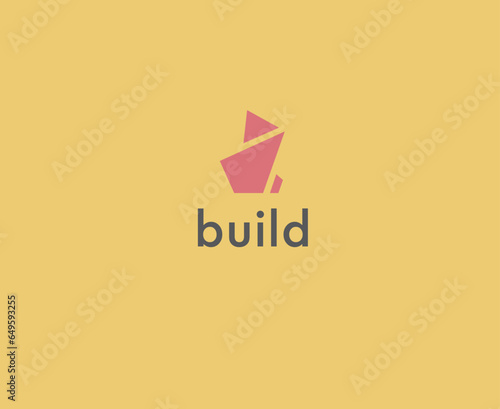 Free Download Minimalistic logo, buildings, construction company - GFXLoad