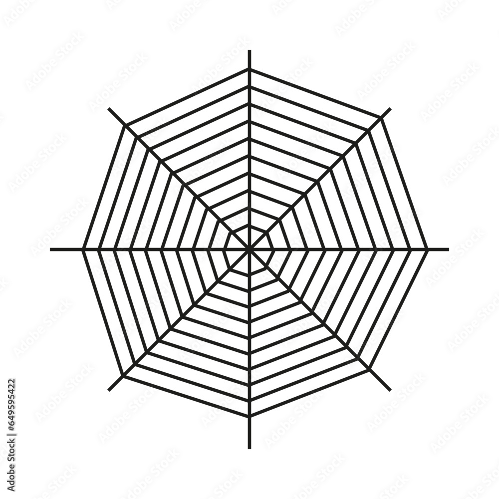 Obraz premium Halloween Spider Web