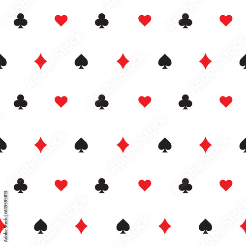 Playing card pattern, seamless image, creative printing work, fabric screen printing Illustrations or background images of any kind
Vector work type