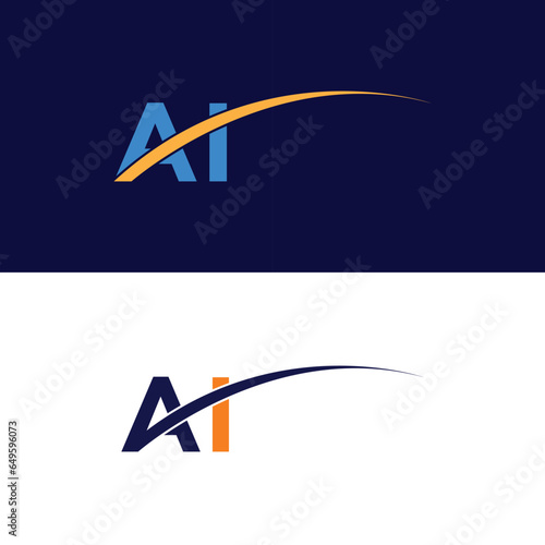 modern ai logo design photo