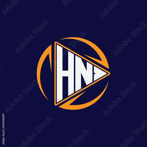 modern hn logo design