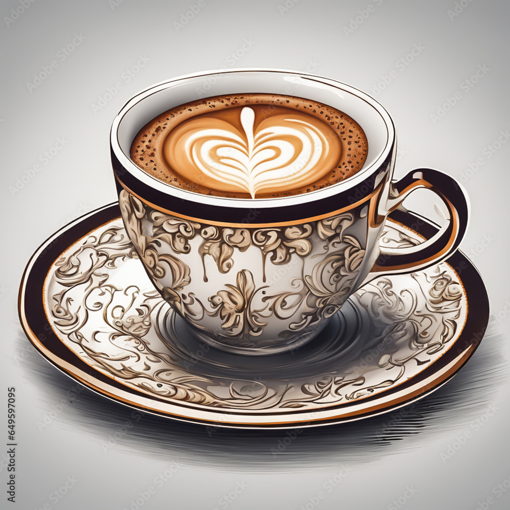 Beautiful coffee design abstract image with strokes. Beautiful coffee design abstract image with strokes.