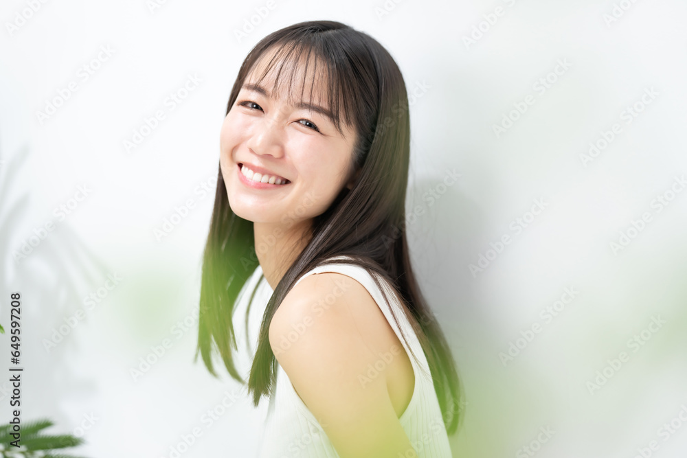 笑顔の女性 Stock Photo | Adobe Stock