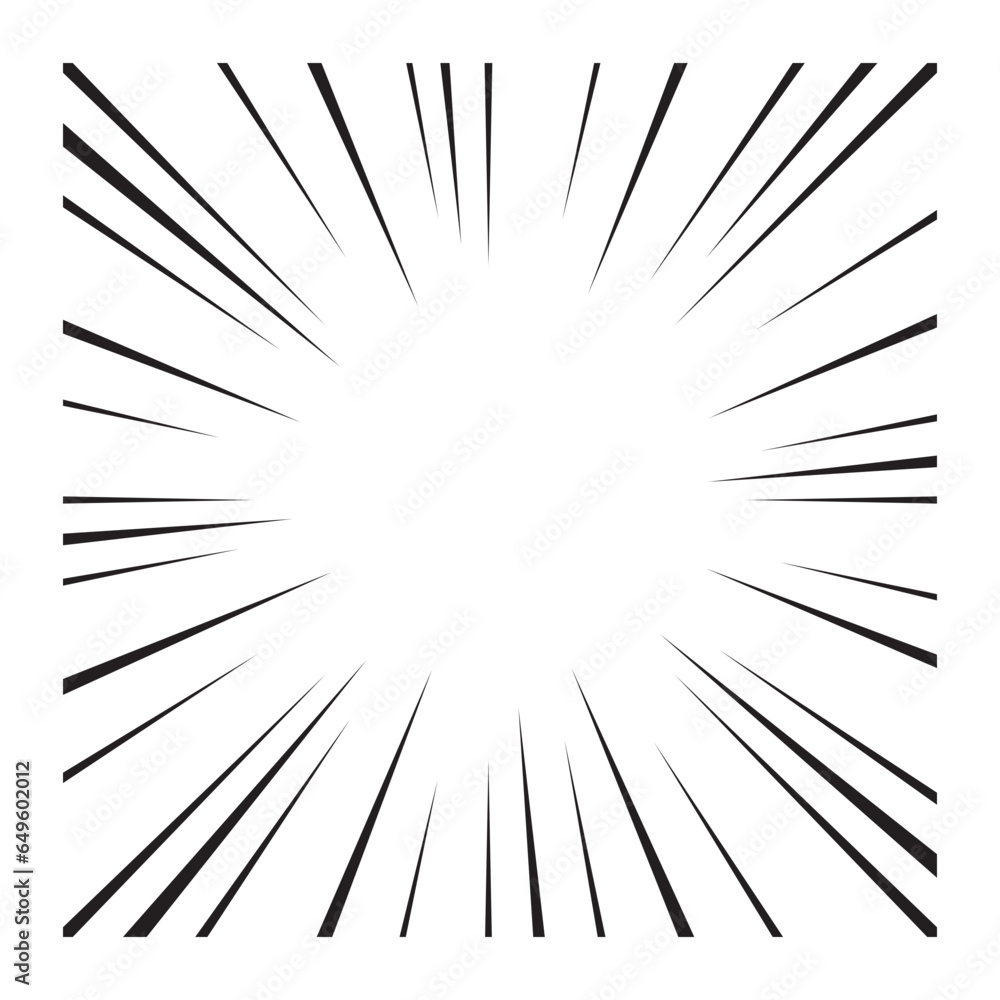 Obraz premium Speed Line Comic