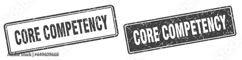 core competency stamp set. core competency square grunge sign