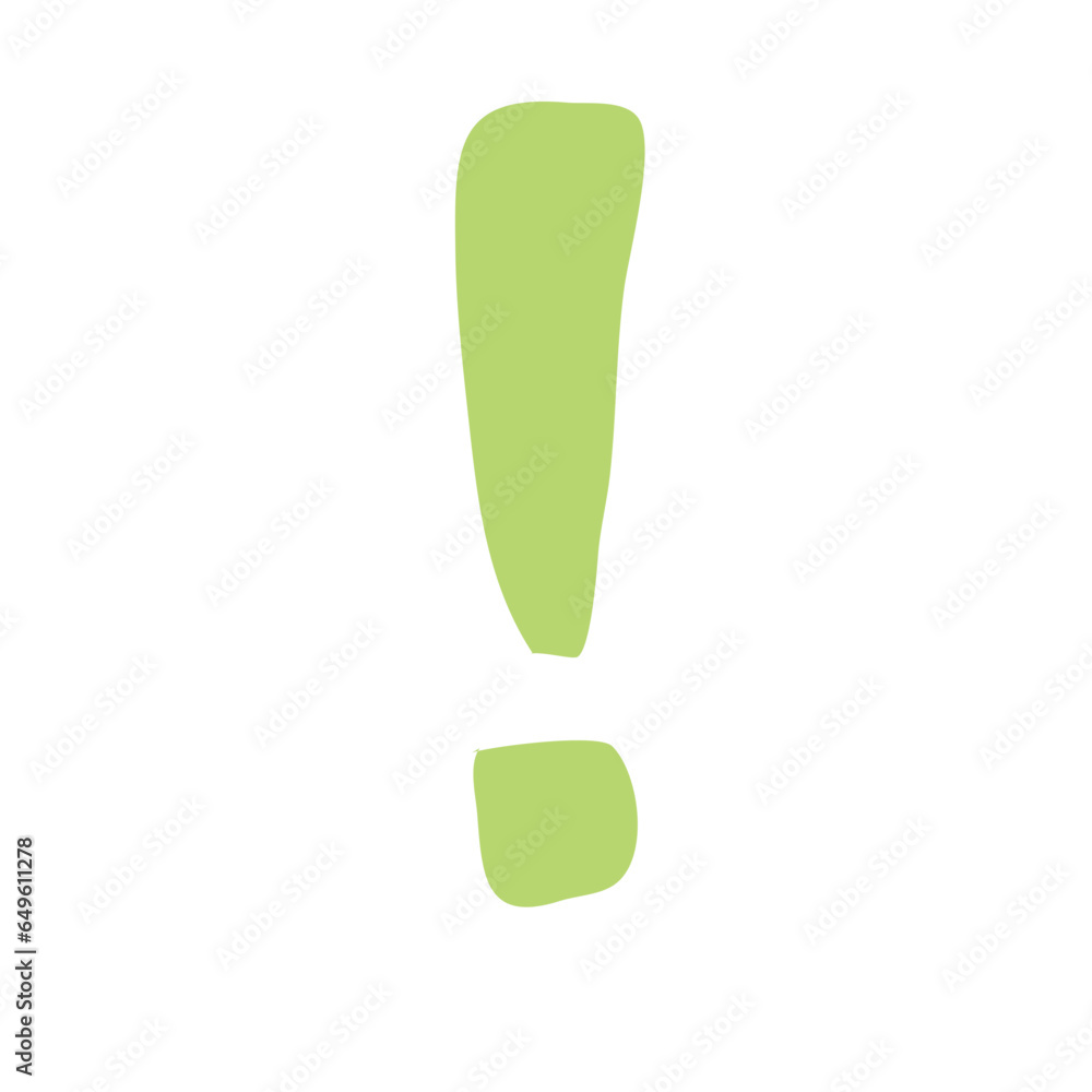 Exclamation mark doodle Exclamation mark doodle